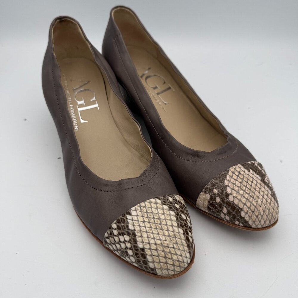 AGL Snakeskin Wedge - 39/ 9